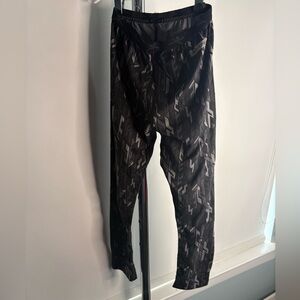 Terramar XS Thermal Base Layer Pants – Black Geometric Print